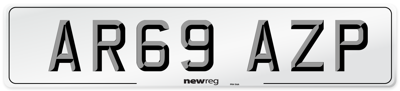 AR69 AZP Number Plate from New Reg